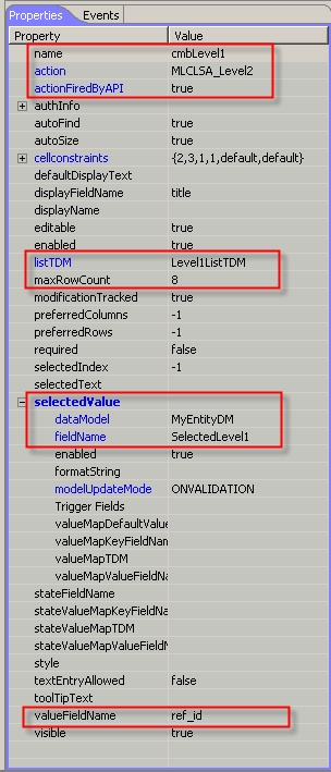 MLCL_Combo1 Properties